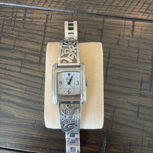 Preowned Brighton Amalfi silver Floral Women's Watch